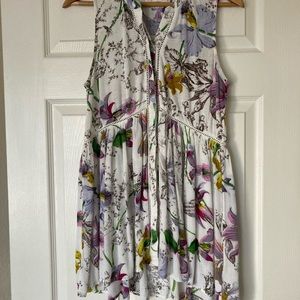 Anthropologie Floral Tunic